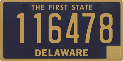 DE license plate 116478