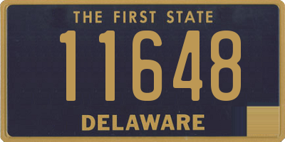 DE license plate 11648