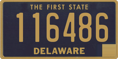 DE license plate 116486