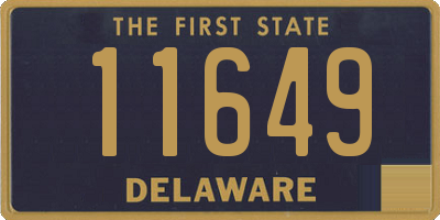 DE license plate 11649