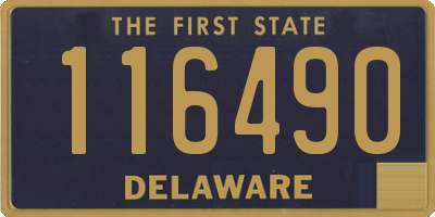 DE license plate 116490