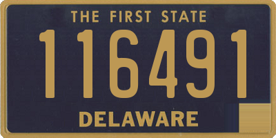 DE license plate 116491