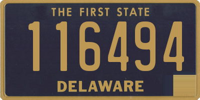 DE license plate 116494