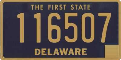 DE license plate 116507