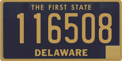 DE license plate 116508