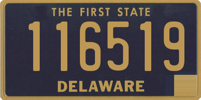 DE license plate 116519