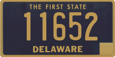 DE license plate 11652