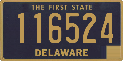 DE license plate 116524