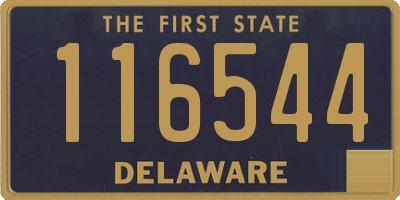 DE license plate 116544