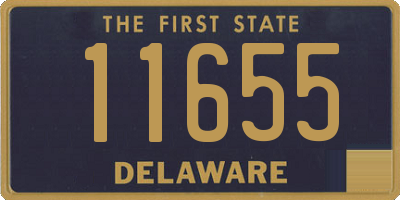 DE license plate 11655