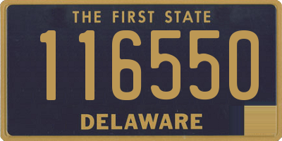 DE license plate 116550