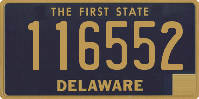 DE license plate 116552