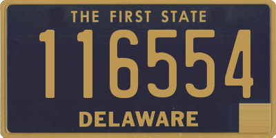 DE license plate 116554