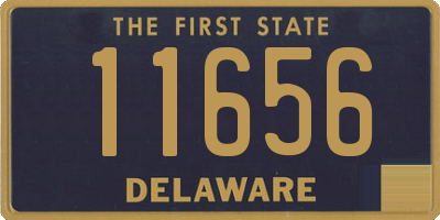 DE license plate 11656