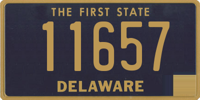 DE license plate 11657