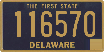 DE license plate 116570