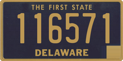 DE license plate 116571