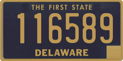 DE license plate 116589