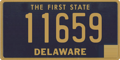 DE license plate 11659