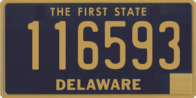 DE license plate 116593