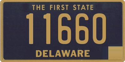 DE license plate 11660