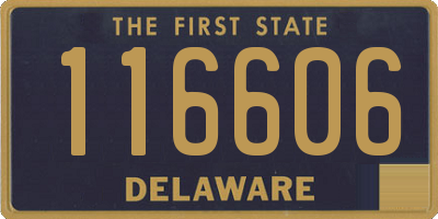 DE license plate 116606