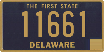 DE license plate 11661