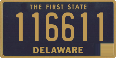 DE license plate 116611