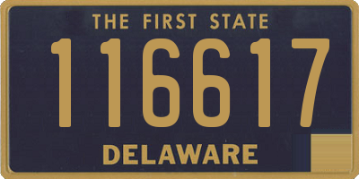 DE license plate 116617