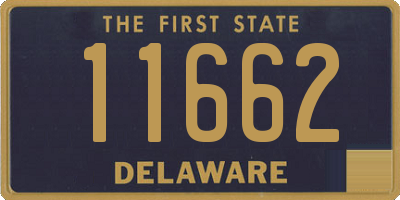 DE license plate 11662