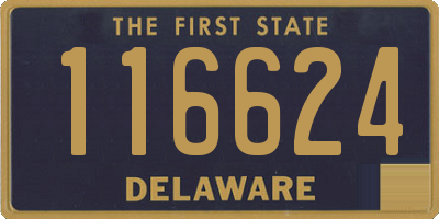 DE license plate 116624