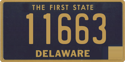 DE license plate 11663