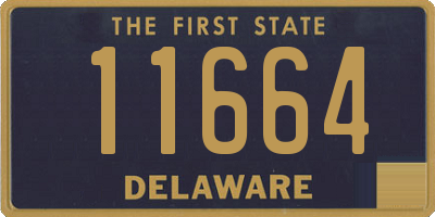 DE license plate 11664