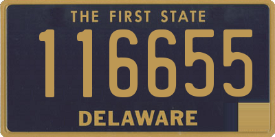 DE license plate 116655