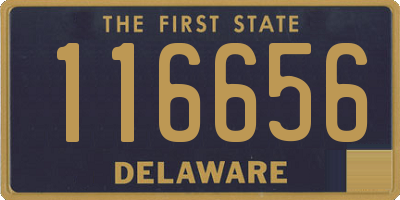 DE license plate 116656