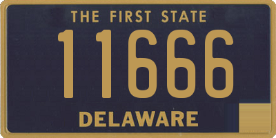 DE license plate 11666