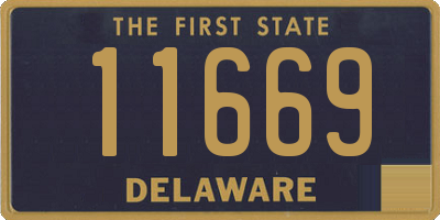 DE license plate 11669