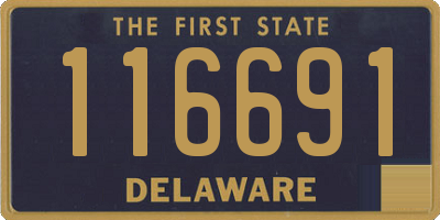 DE license plate 116691