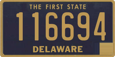 DE license plate 116694