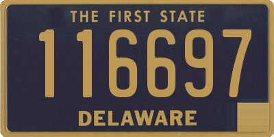 DE license plate 116697