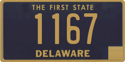 DE license plate 1167