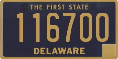 DE license plate 116700