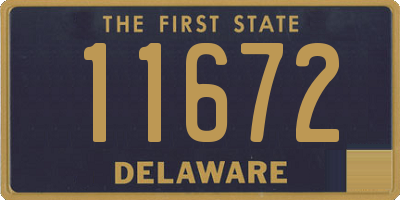 DE license plate 11672