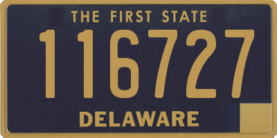 DE license plate 116727