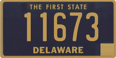 DE license plate 11673