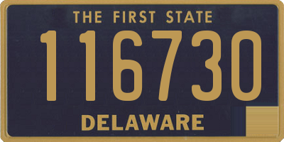 DE license plate 116730