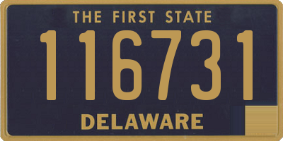 DE license plate 116731