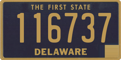 DE license plate 116737