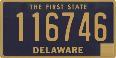 DE license plate 116746