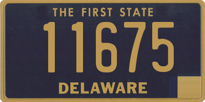 DE license plate 11675